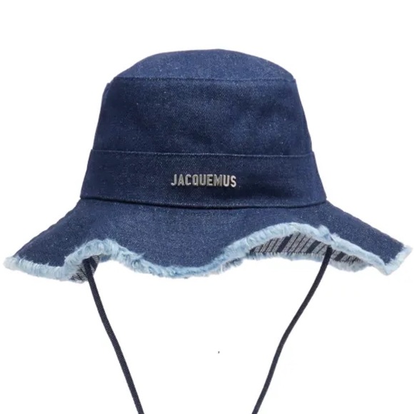 JACQUEMUS Le Bob Artichaut denim fisherman bucket hat - Picture 1 of 4